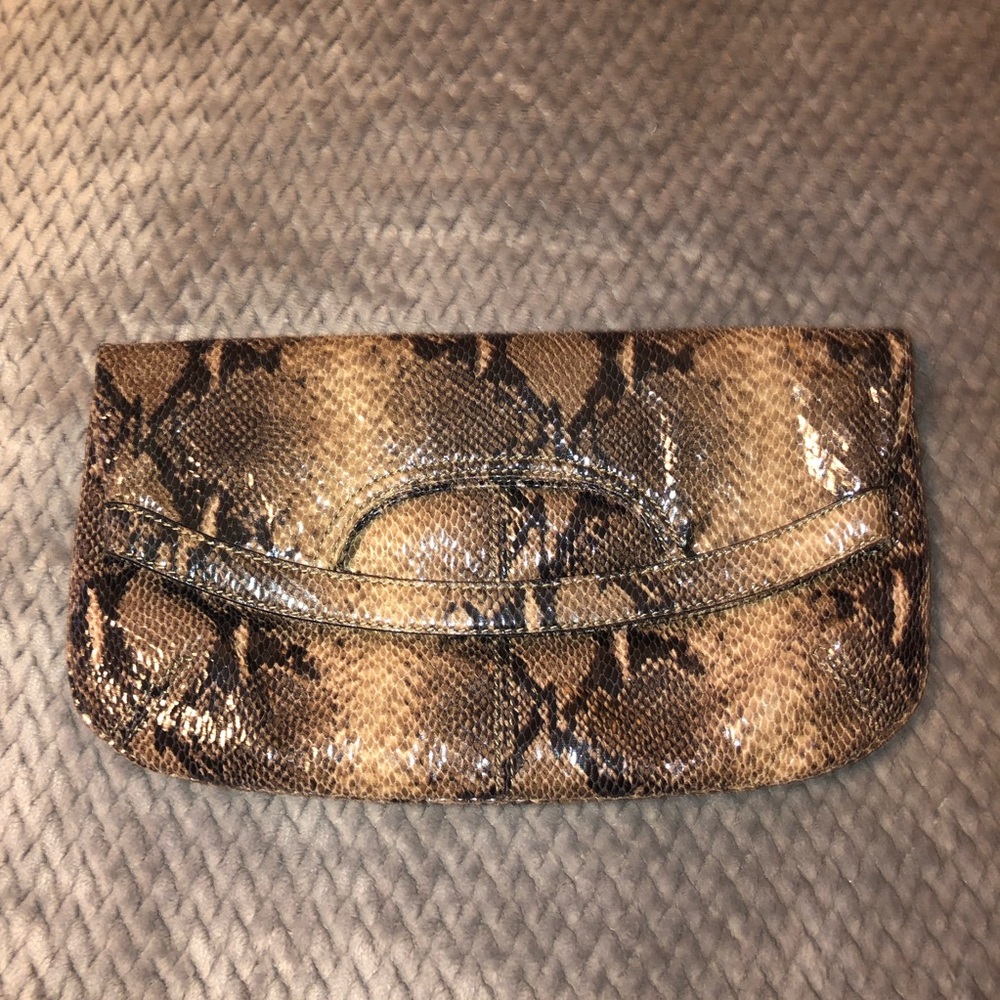 Preloved Nine West Reptile Clutch B11 - Picture 8 of 8
